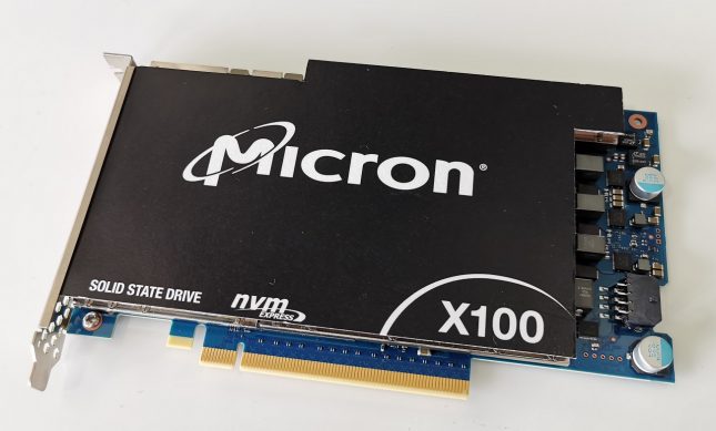 Micronが自社初の3D XPoint採用製品