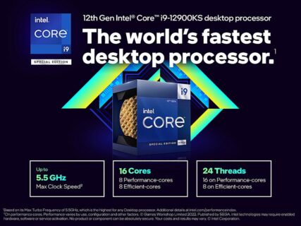 世界最速のデスクトップCPUであるIntel Corei9-12900KSがNeweggで799ドルにて発売